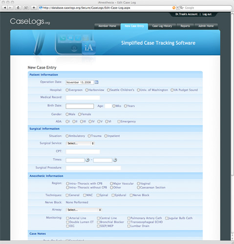 Case The CaseLog Database is now available!